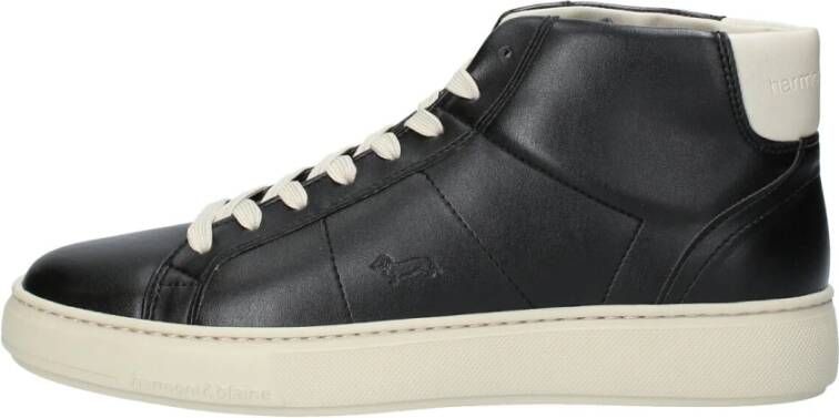 Harmont & Blaine Echte leren sneakers voor mannen Black Heren