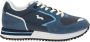 Harmont & Blaine Leren en stoffen herensneakers vetersluiting Blue Heren - Thumbnail 1