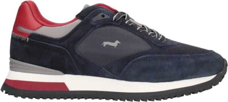 Harmont & Blaine Sneaker IN Blauw Suede Voor Heren 44 Blue Heren