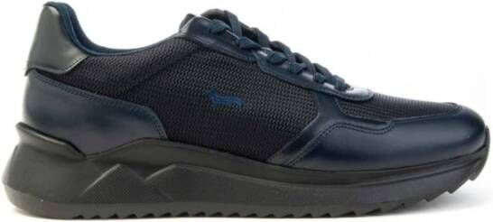 Harmont & Blaine Sneakers model Efm242.030 van stof Mannen Blue Heren