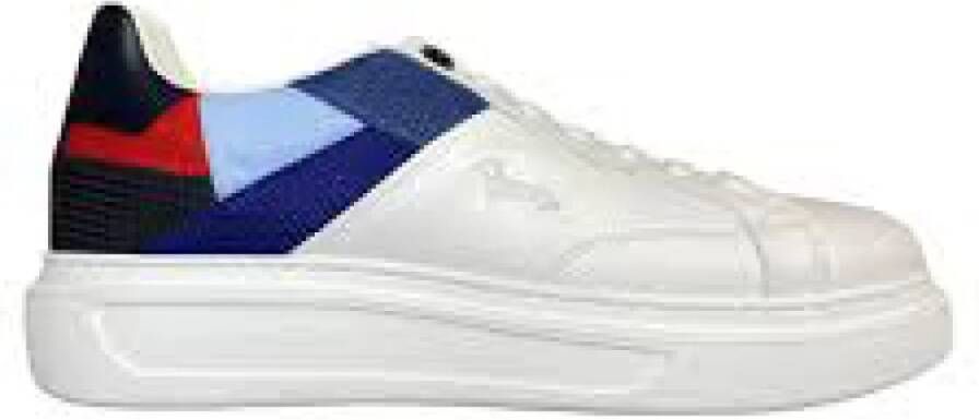 Harmont & Blaine Leren Heren Sneakers Vetersluiting White Heren