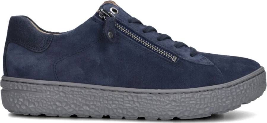 Hartjes Blauwe Suède Hoge Hak Sneakers Blue Dames