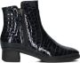 HARTJES Enkelboots Dames Croco 2-rits G Booty Maat: 38 5 Materiaal: Leer Kleur: Blauw - Thumbnail 2