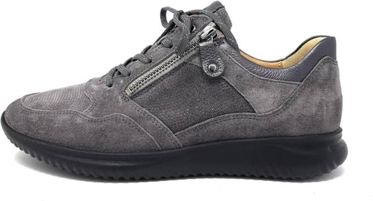 Hartjes Grijze Veterschoenen Gray Dames