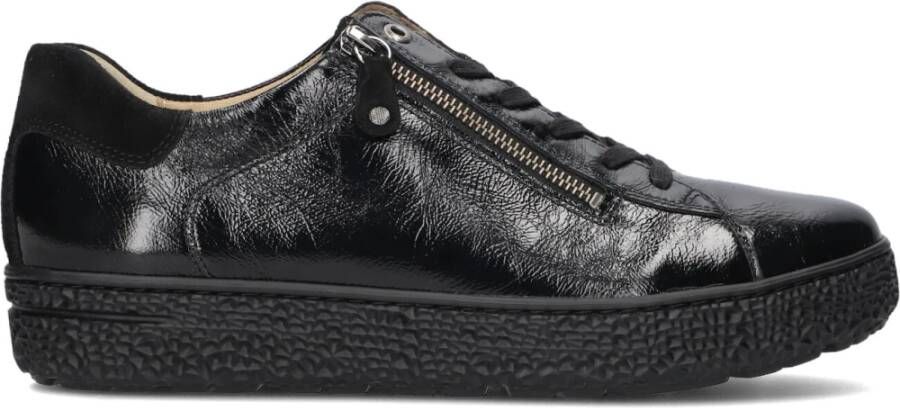 Hartjes Lage sneakers in zwart lakleer Black Dames