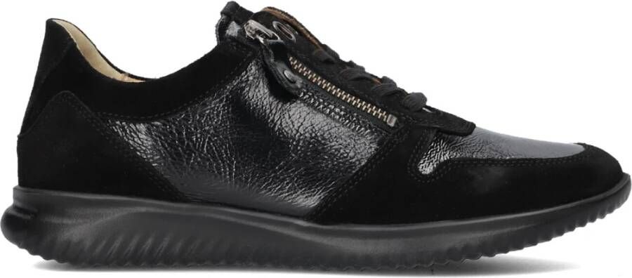 Hartjes Lage Zwarte Sneakers Black Dames