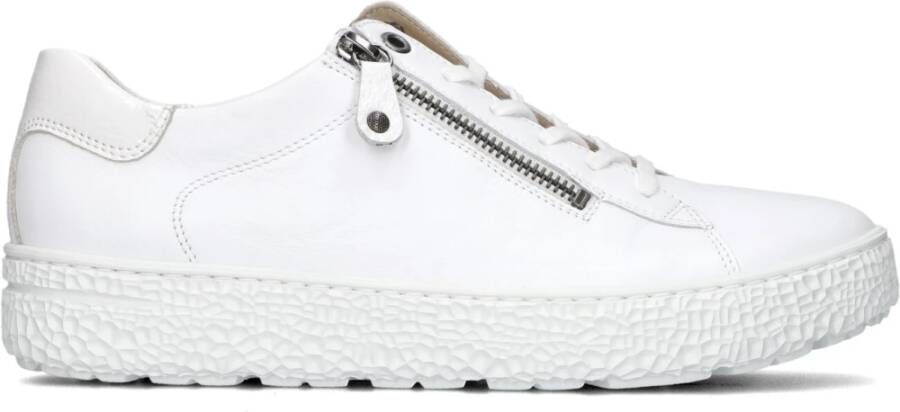 Hartjes Witte Sneakers met Rits White Dames