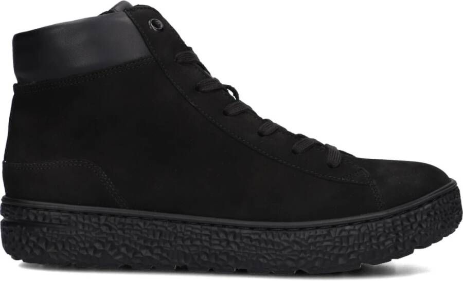 Hartjes Zwarte Mid Sneakers voor Dames Black Dames