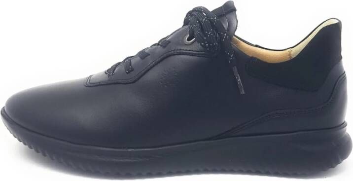 Hartjes Zwarte Veterschoenen Black Dames