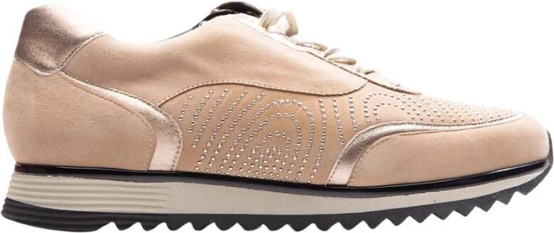 HASSIA Beige lage sneakers met rits Beige Dames