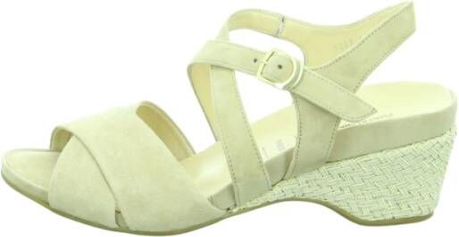 HASSIA Beige Sandalen Varese Stijl Beige Dames