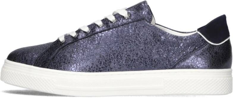 HASSIA Lage Sneakers Dames 301131 Maat: 36 5 Materiaal: Leer Kleur: Blauw