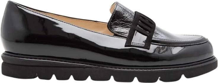 HASSIA Klassieke zwarte loafers voor dames Black Dames