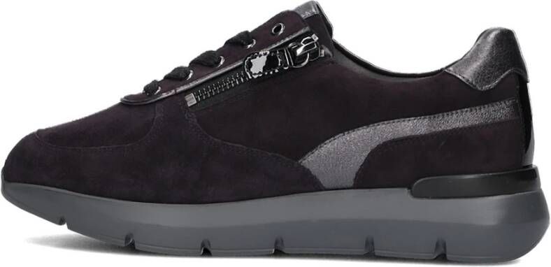 HASSIA Lage sneakers met glanzend patroon Blue Dames