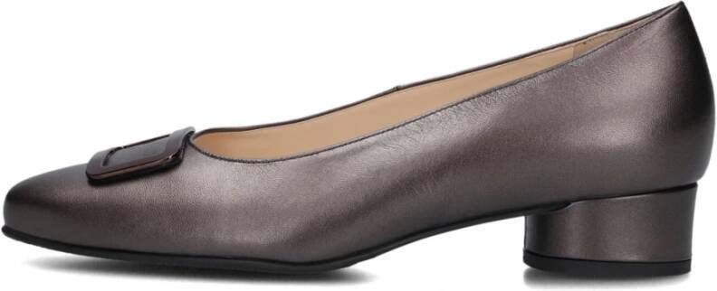 HASSIA Leren pumps met decoratie Brown Dames