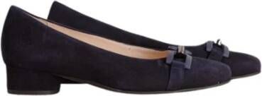 HASSIA Loafer met Spiegelnaden en Kettingdetail Blue Dames