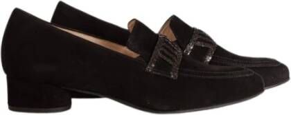 HASSIA Metallic Loafer met Antraciet Detail Black Dames