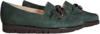 HASSIA Winter Loafer met Suede Details Green Dames