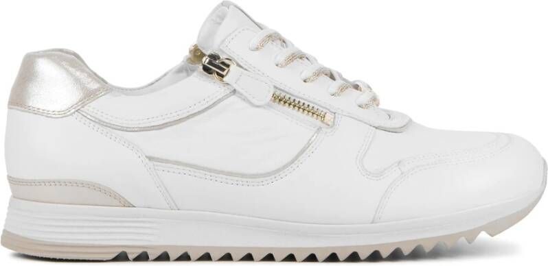 HASSIA Witte Leren Sneakers White Dames