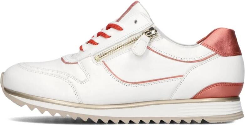 HASSIA Witte sneakers met oranje accenten White Dames