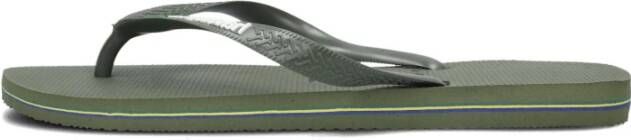 Havaianas Brasil Logo Slippers Green Heren