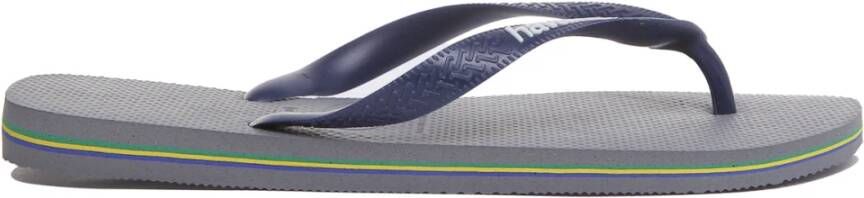 Havaianas Brasil Logo Slippers Grijs Gray Dames