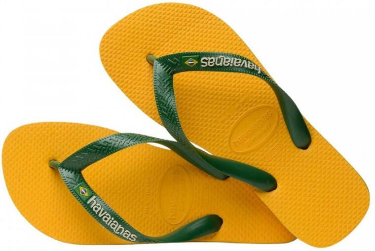 Havaianas Brazil Logo Geel Unisex