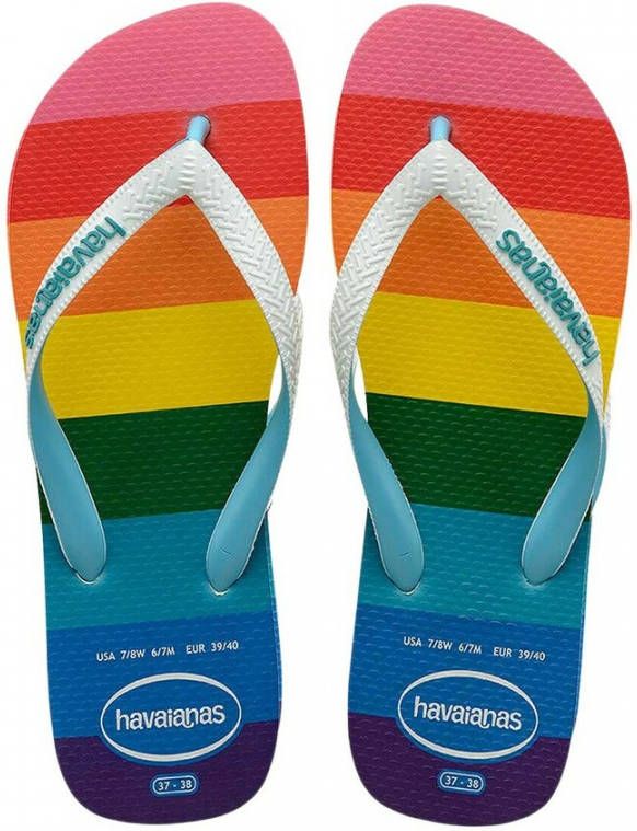 Havaianas Chanclas Brasil Top Pride Allover Blauw Heren