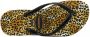 Havaianas Slim Leopard teenslippers met panterprint Zwart Meisjes Rubber 27-28 - Thumbnail 5