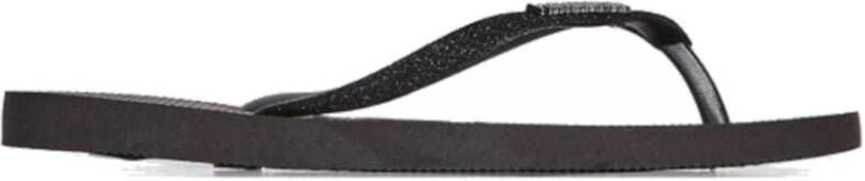 Havaianas Glitter II Flip Flops Black Dames