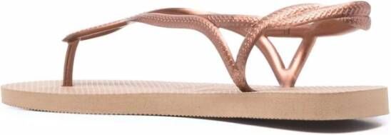 Havaianas Rose Gold Luna Teenslippers Pink Dames