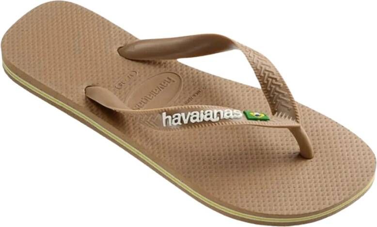 Havaianas Roze Sandalen Braziliaanse Vlag Logo Pink Dames