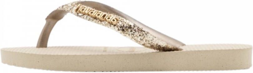 Havaianas Slim Glitter II Flip Flops Beige Dames