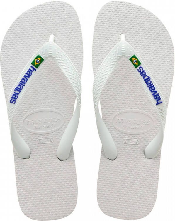 Havaianas Slippers Brasil Logo Wit Heren