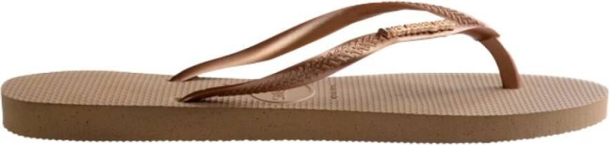 Havaianas Stijlvolle Flip Flops voor de Zomer Brown Dames