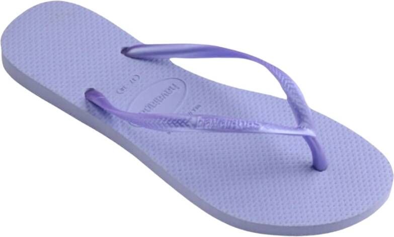 Havaianas Zwarte Slimme Slippers voor Vrouwen Purple Dames