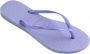 Havaianas Slim teenslippers lila Paars Meisjes Rubber Effen 35 36 - Thumbnail 3