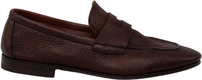 Henderson Baracco Klassieke Suede Flex Mocassin Brown Heren