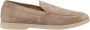 Henderson Baracco Klassieke Suède Slip On Mocassin Beige Heren - Thumbnail 6