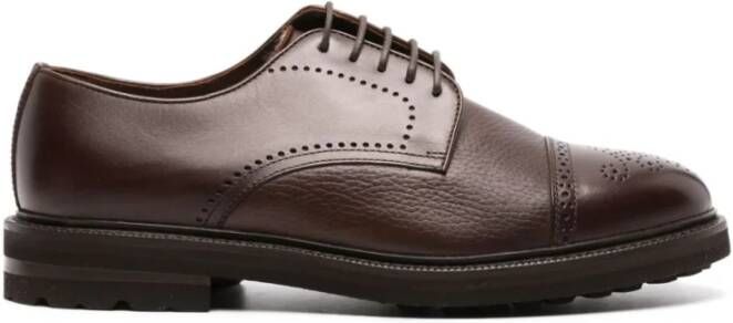 Henderson Baracco Leren Oxford Schoenen Brown Heren