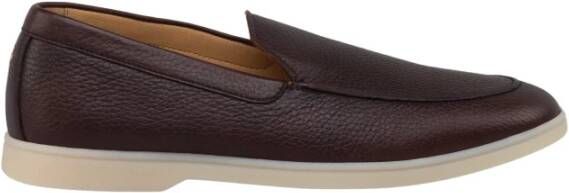 Henderson Baracco Klassieke Beige Slip On Mocassin Brown Heren