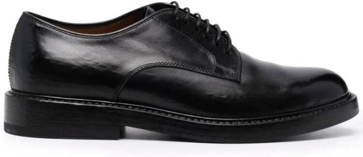 Henderson Leren Veterschoenen Black Heren