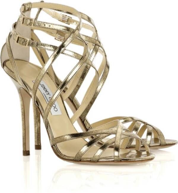 Henderson Mono Buckle High Heel Sandalen Yellow Dames