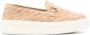 Henderson Tina Gevlochten Suède Loafers Beige Dames - Thumbnail 1