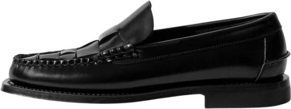 Hereu Leren Mocassin Black Dames