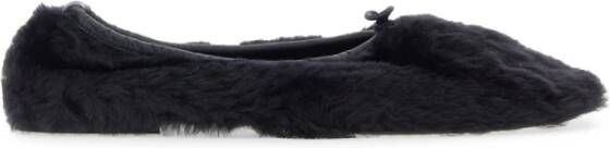 Hereu Luxe Shearling Pump Schoenen Black Dames