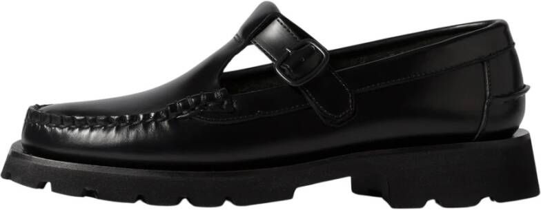 Hereu Premium Leren Sport Mocassin Black Dames