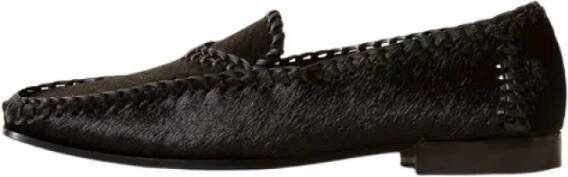 Hereu Zwarte Kalfshaar Stijlvolle Schoenen Black Dames