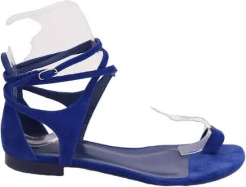 Hermès Vintage Pre-owned Fabric sandals Blue Dames