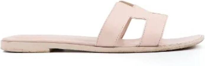 Hermès Vintage Pre-owned Leather sandals Pink Dames